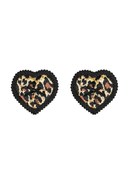 Selvy copricapezzoli leopardati a forma di cuore Obsessive Lingerie in vendita su Tangamania Online