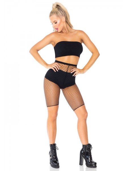 Shorts in rete nera Leg Avenue in vendita su Tangamania Online