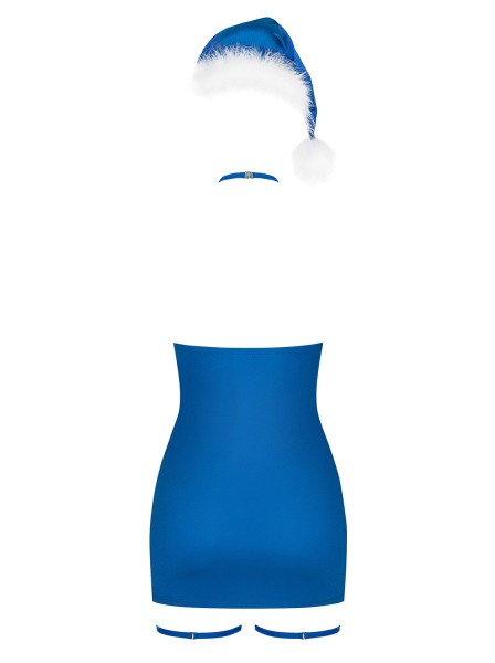 Sottoveste Kissmas blu con accessori Obsessive Lingerie Obsessive Lingerie in vendita su Tangamania Online