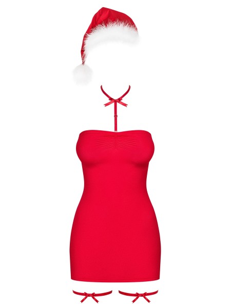 Sottoveste Kissmas rossa con accessori Obsessive Lingerie Obsessive Lingerie in vendita su Tangamania Online
