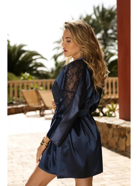 Alexandra Elegante vestaglia colore Blu Navy  DKaren in vendita su Tangamania Online