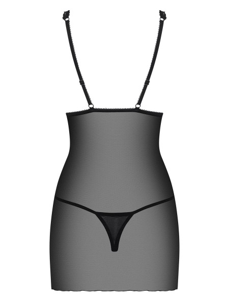Lucita sexy chemise nera con perizoma Obsessive Lingerie in vendita su Tangamania Online