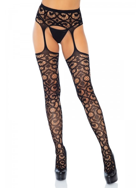 Collant giarrettiera effetto pizzo Leg Avenue in vendita su Tangamania Online