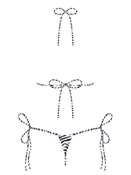 Sexy provocante micro bikini zebrato Carribella Obsessive Lingerie in vendita su Tangamania Online