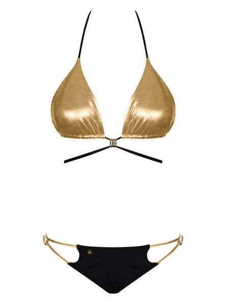Sexy Bikini con finitura metallica e oro modello Goldivia Obsessive Lingerie in vendita su Tangamania Online