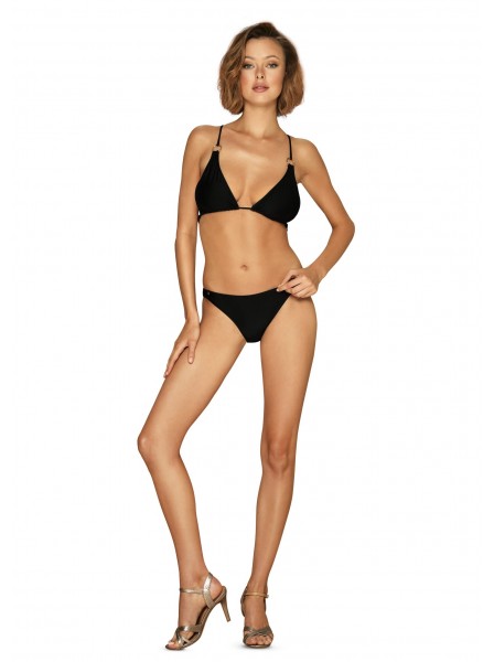 Sexy Bikini nero con incrocio di stringhe modello Mauritia Obsessive Lingerie in vendita su Tangamania Online