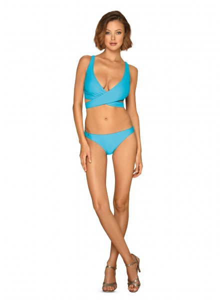 Bikini con scollatura color turchese modello Cobaltica Obsessive Lingerie in vendita su Tangamania Online