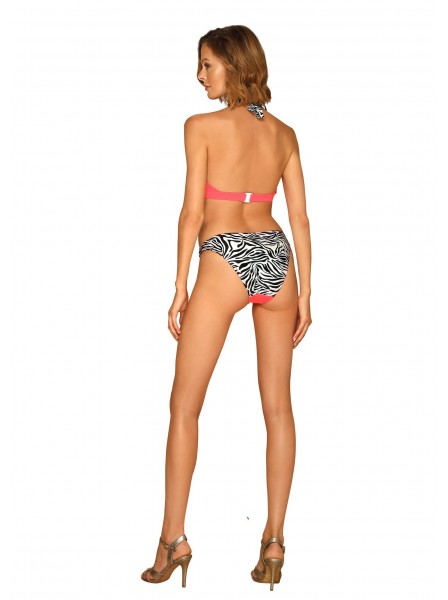 Bikini hot pink con inserto zebrato modello Bahamya Obsessive Lingerie in vendita su Tangamania Online