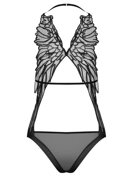Sexy body a perizoma Alifini con ali decorative Obsessive Lingerie in vendita su Tangamania Online