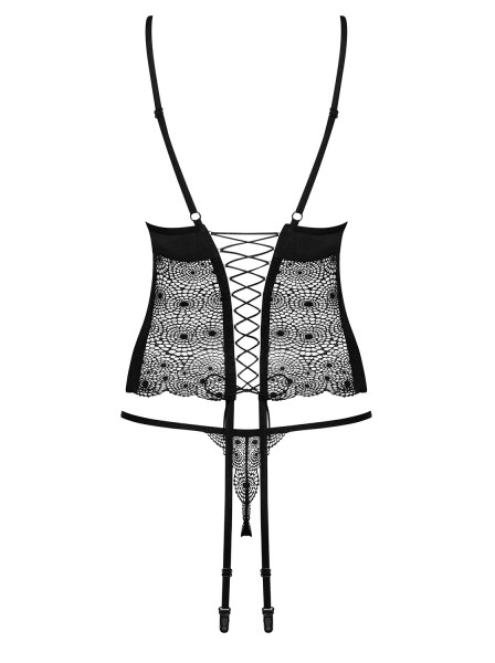 Sexy corsetto con perizoma Sharlotte Obsessive Lingerie in vendita su Tangamania Online
