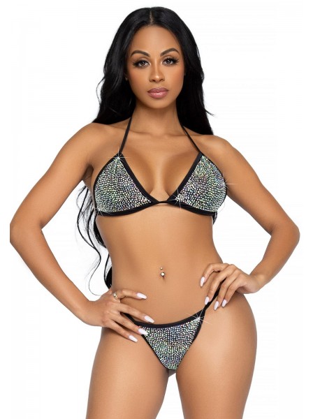 Sexy bikini con strass in 4 colori Leg Avenue in vendita su Tangamania Online