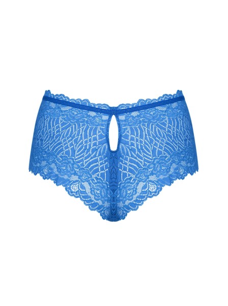 Shorts in delicato in pizzo blu Bluellia Obsessive Lingerie in vendita su Tangamania Online