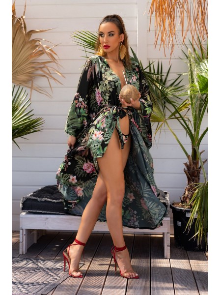 Sexy e fascinoso kimono tema giungla Atenna Livia Corsetti in vendita su Tangamania Online
