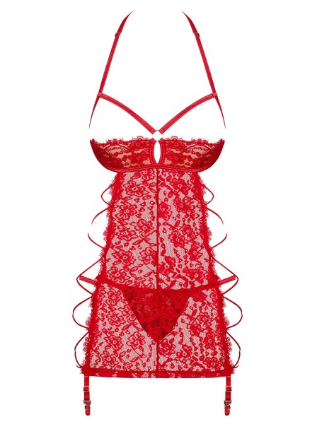 Sexy chemise Rediosa con reggicalze e seno scoperto Obsessive Lingerie in vendita su Tangamania Online