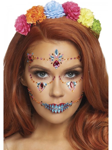 Gioiello adesivo per il viso per halloween Leg Avenue in vendita su Tangamania Online