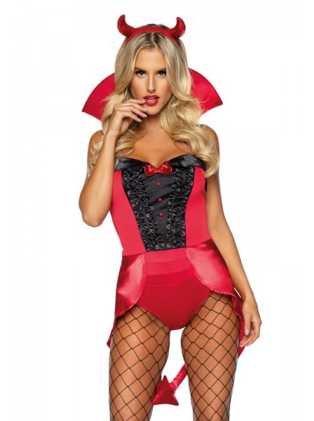 Sexy costume Halloween da diavoletta in tre pezzi Leg Avenue in vendita su Tangamania Online