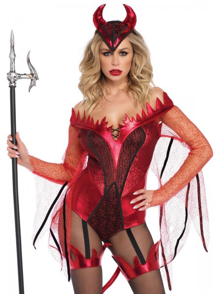 Costume halloween da diavoletta con accessori Leg Avenue in vendita su Tangamania Online