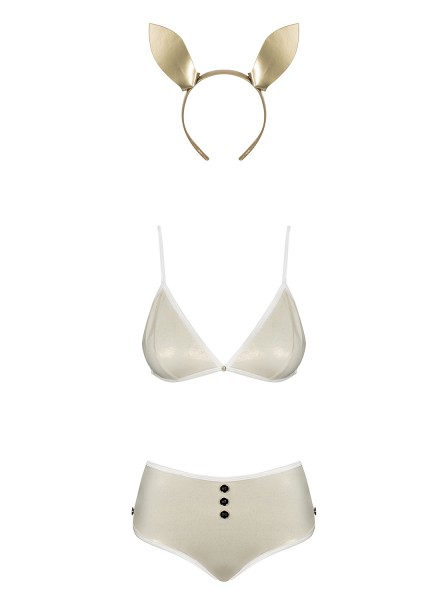 Sexy costume coniglietta Neo Goldes completo di accessori Obsessive Lingerie in vendita su Tangamania Online