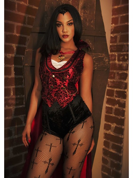 Costume da sexy Vampira in 4 pezzi Leg Avenue in vendita su Tangamania Online