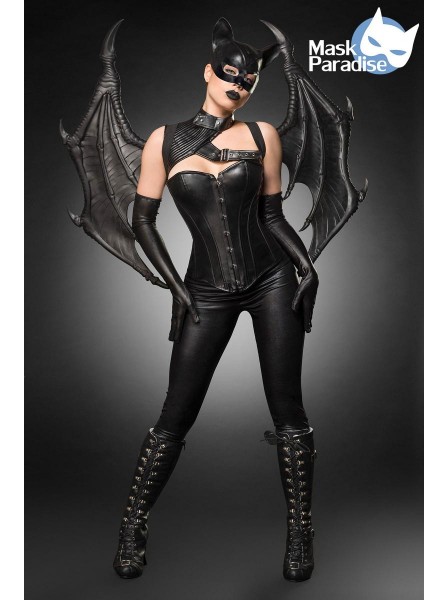 Travestimento per Halloween Bat Girl con ali grandi e accessori Mask Paradise in vendita su Tangamania Online