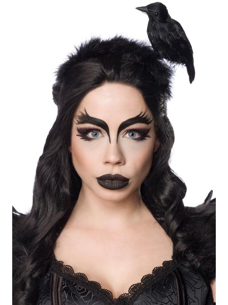 Sexy Travestimento per Halloween Lady Gotica con corvo e piume Mask Paradise in vendita su Tangamania Online