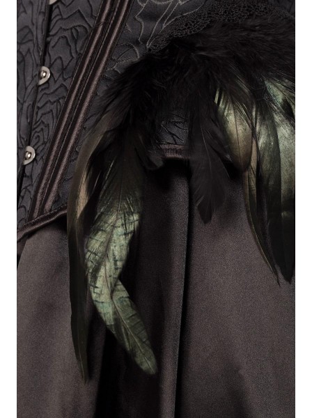 Sexy Travestimento per Halloween Lady Gotica con corvo e piume Mask Paradise in vendita su Tangamania Online