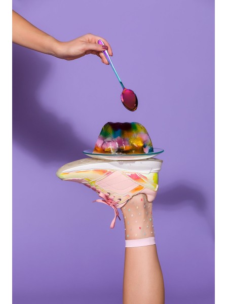 Calzini moda Gigi pois colorati in due combinazioni di colori Gabriella in vendita su Tangamania Online