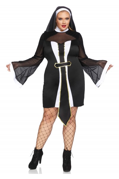 Costume curvy da suora per Halloween Leg Avenue in vendita su Tangamania Online