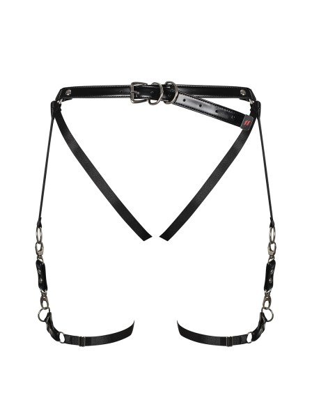 Reggicalze harness in ecopelle morbida A762 Obsessive Lingerie in vendita su Tangamania Online