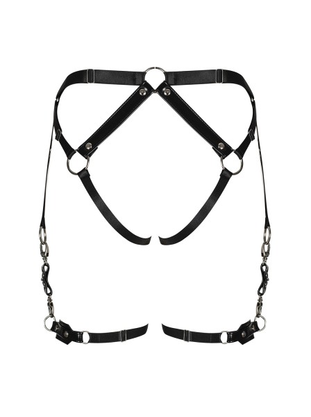 Reggicalze harness in ecopelle morbida A762 Obsessive Lingerie in vendita su Tangamania Online