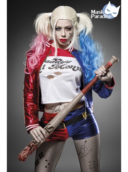 Costume da Harley Quinn, fidanzata di Joker Mask Paradise in vendita su Tangamania Online