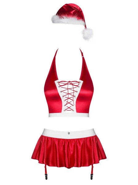 Ms Claus sexy set lingerie per Natale Obsessive Lingerie in vendita su Tangamania Online