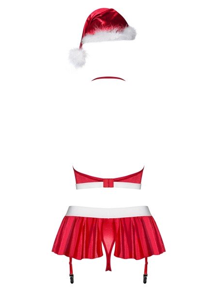 Ms Claus sexy set lingerie per Natale Obsessive Lingerie in vendita su Tangamania Online