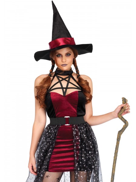 Costume Halloween da strega in velluto con gonna Leg Avenue in vendita su Tangamania Online