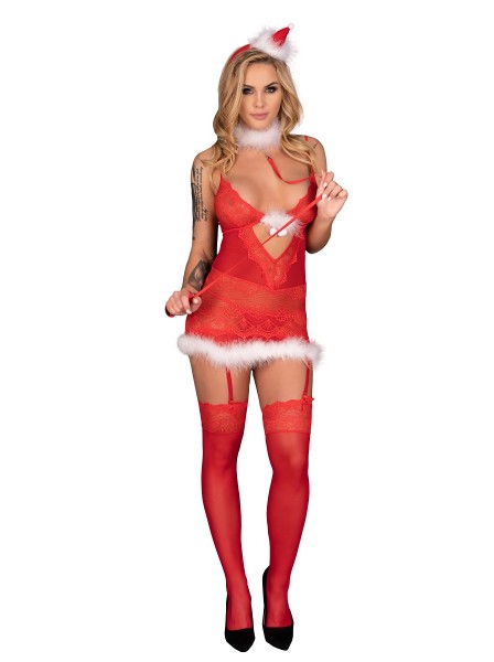 Sexy completino per Natale compreso di calze Niphrea Livia Corsetti in vendita su Tangamania Online
