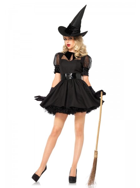 Costume per halloween da strega con cappello Leg Avenue in vendita su Tangamania Online