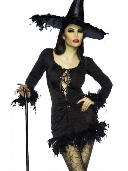 Costume per Halloween da strega con piume ALTRI BRAND in vendita su Tangamania Online