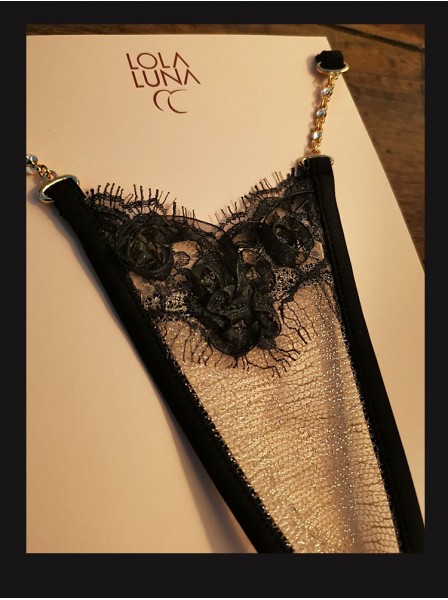 Sexy String In fine pizzo con preziosi bijoux modello Togo Lola Luna in vendita su Tangamania Online