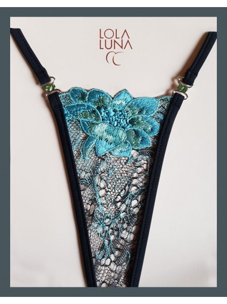 Sensuale perizoma G-String con luminosi bijoux modello Celeste Lola Luna in vendita su Tangamania Online