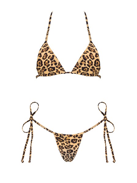 Wild sexy micro bikini leopardato modello Bella Vista Obsessive beachwear in vendita su Tangamania Online