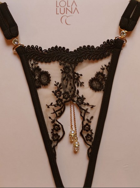 Sexy String aperto con gioielli modello Salome Lola Luna in vendita su Tangamania Online