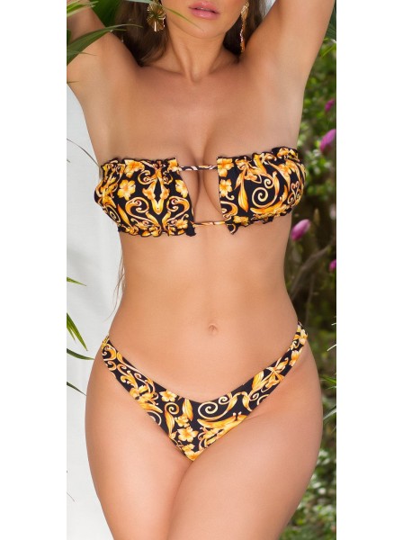 Bikini mare fantasia in 3 colori con brasiliana estate 2022 Moda Mare Sexy in vendita su Tangamania Online