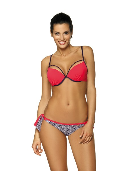 Sexy e vivace bikini con laccetti reggiseno push-up e brasiliana Marko in vendita su Tangamania Online