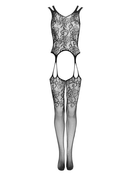 Sexy bodystocking decorata da motivo floreale F237 Obsessive Lingerie in vendita su Tangamania Online
