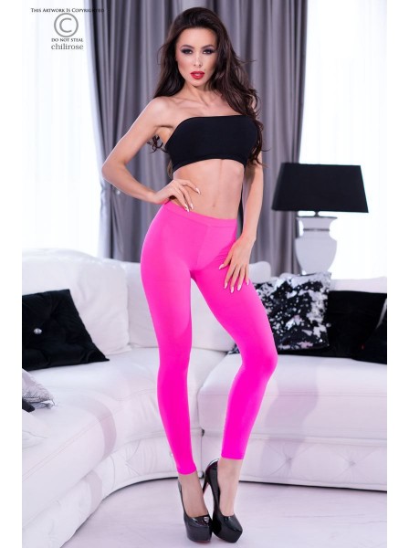 Leggings rosa neon con aperture indossabili davanti o dietro Chilirose in vendita su Tangamania Online