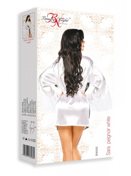 Vestaglia in raso bianco Sara con perizoma BeautyNight in vendita su Tangamania Online