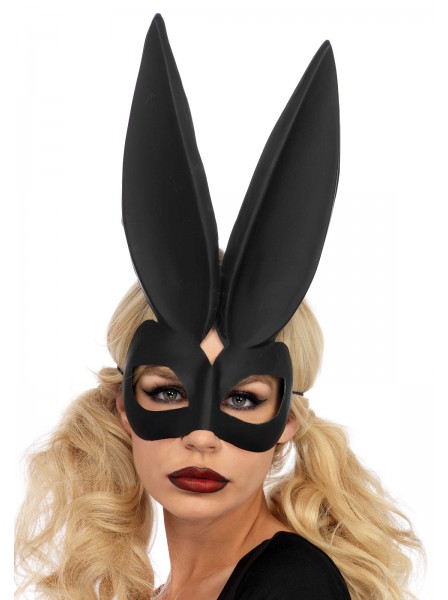 Maschera nera con orecchie da coniglio Leg Avenue in vendita su Tangamania Online