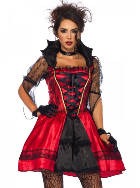 Costume gotico da vampira con abito e collare Leg Avenue in vendita su Tangamania Online