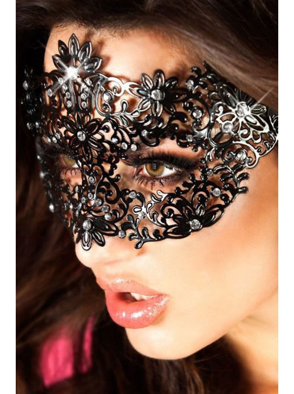 Maschera chic in filigrana di metallo con strass Chilirose in vendita su Tangamania Online
