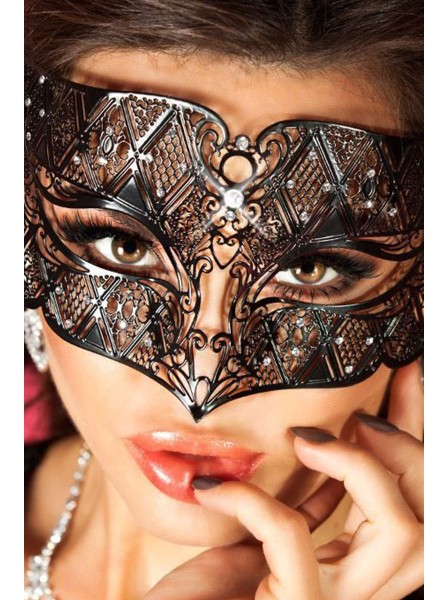 Maschera chic in filigrana di metallo con strass Chilirose in vendita su Tangamania Online
